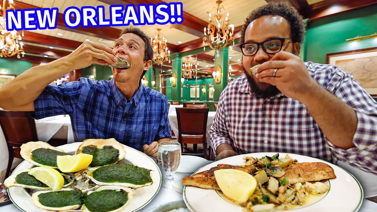 New Orleans – HUGE FOOD TOUR!! Green Oysters, Mufuletta, Jambalaya, + Po’boys!!
