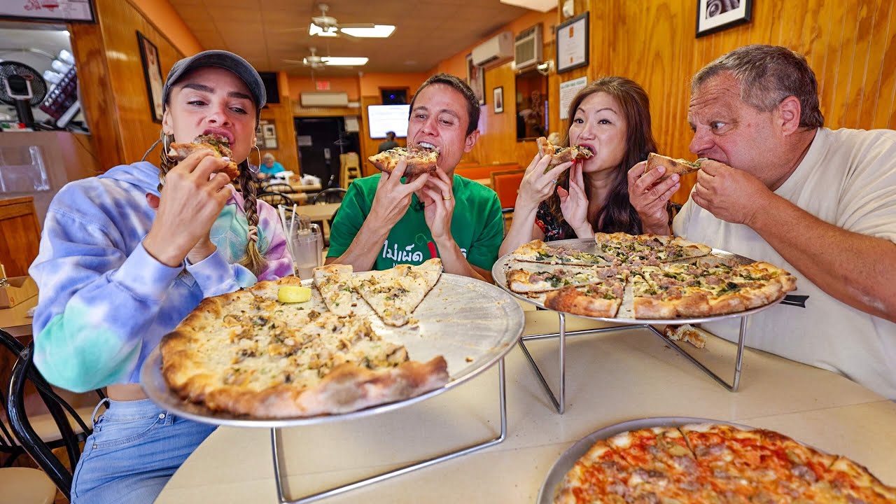 Insane Pizza Cooking!! ULTIMATE PIZZA PARADISE!!   Zuppardi’s + Frank Pepe in New Haven!