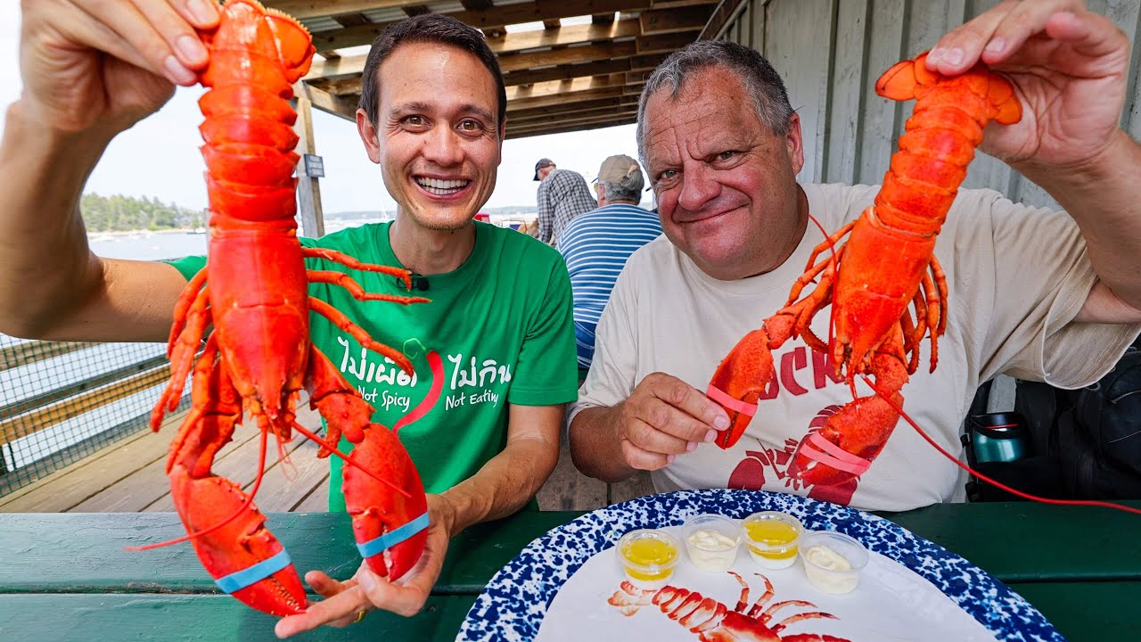 The Ultimate LOBSTER ROLL Tour!!   Best Lobster Shacks in Maine, USA!!