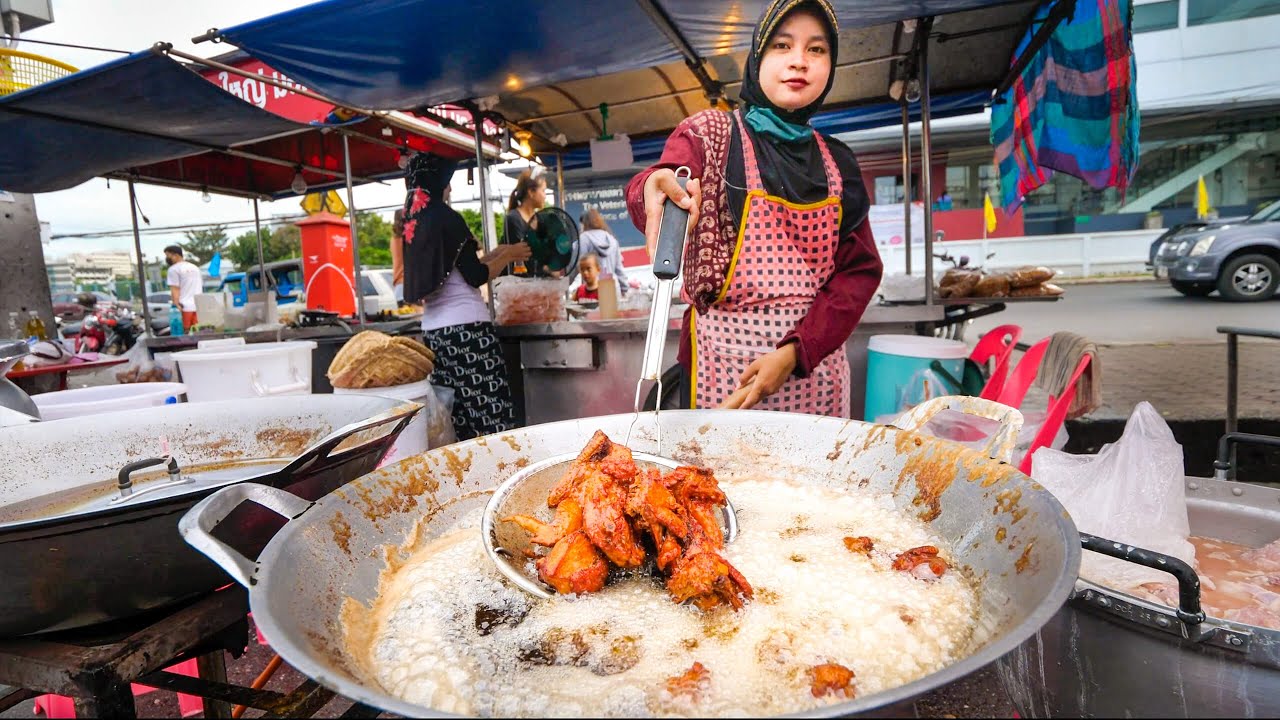 Street Food FRIED CHICKEN!!   The Ultimate Thai Fried Chicken Tour!! | Hat Yai, Thailand