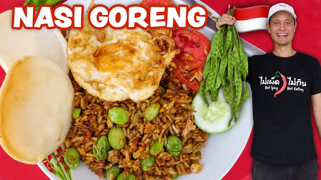 Indonesian Street Food    NASI GORENG RECIPE – Fried Rice!! | Street Food at Home Ep. 3
