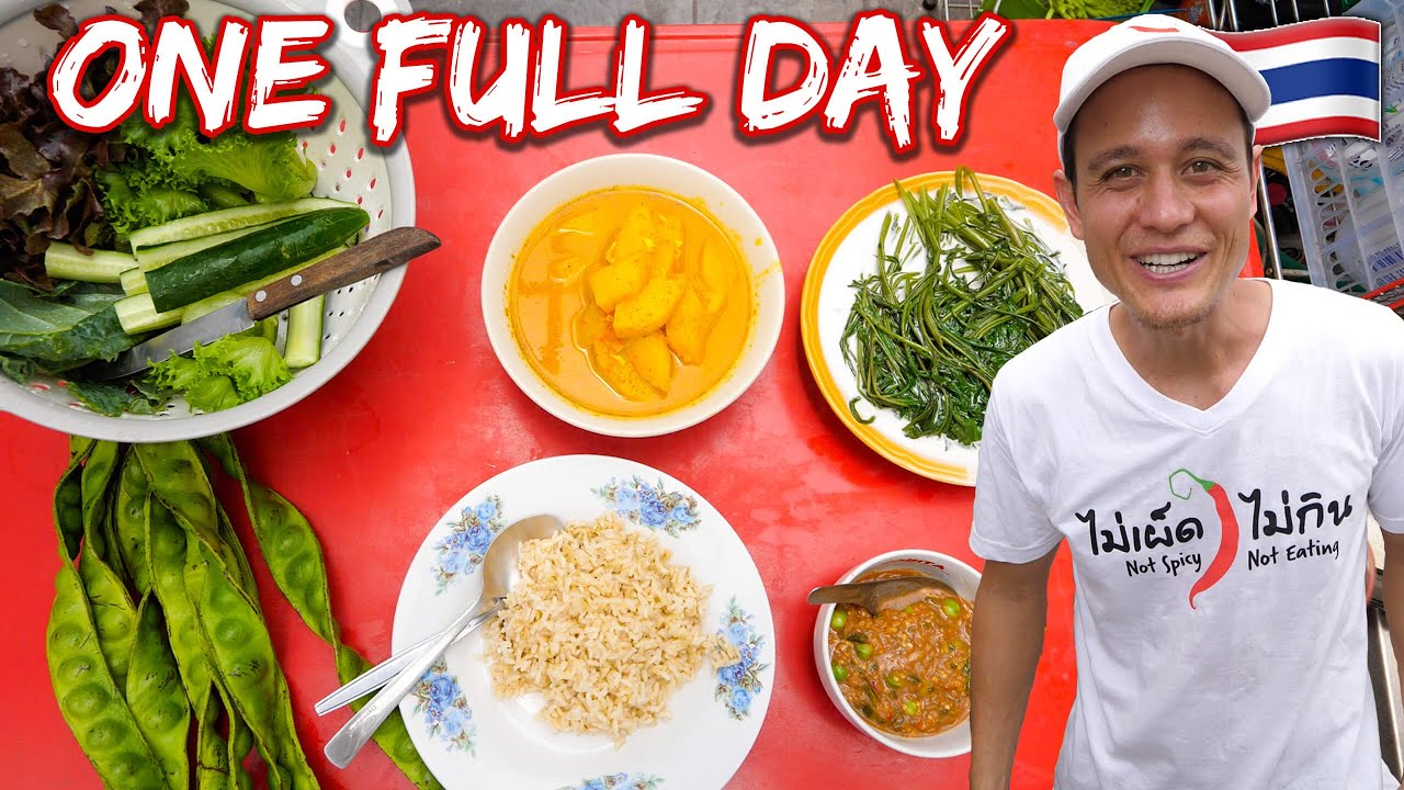 A Day In The Life of a Food Vlogger  ️ EVERYTHING I Eat in One Day at Home   Bangkok, Thailand!!