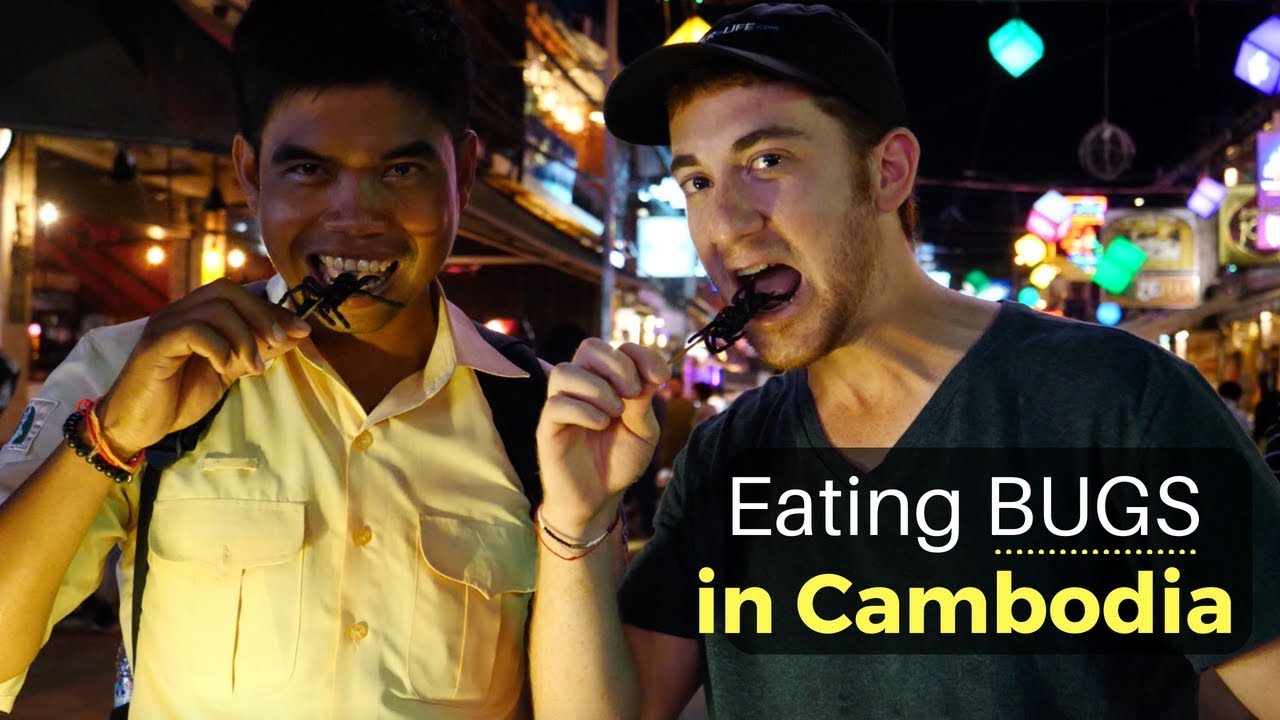 Eating BUGS in Siem Reap, Cambodia (WARNING: Graphic)