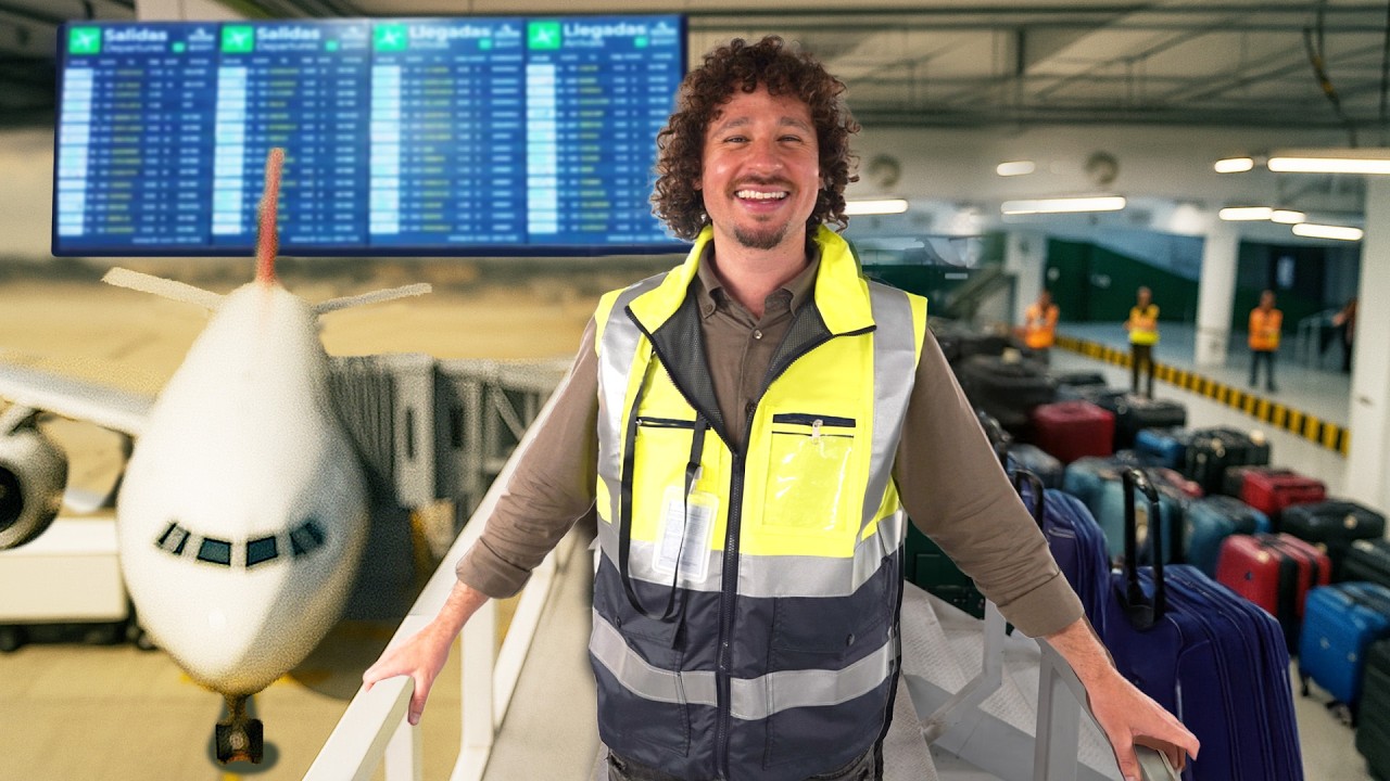 Un día trabajando en un AEROPUERTO: ¿qué pasa con las maletas?   ✈️