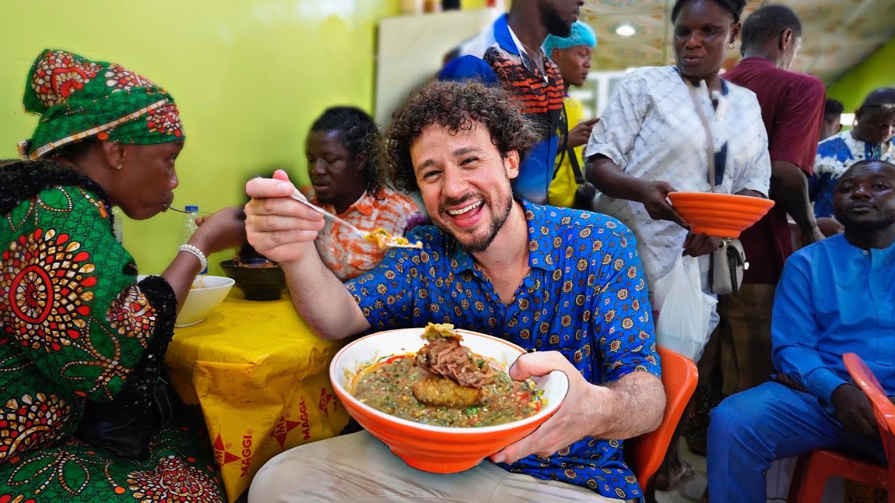 Probando comida callejera en NIGERIA | ¡Mucho picante africano!
