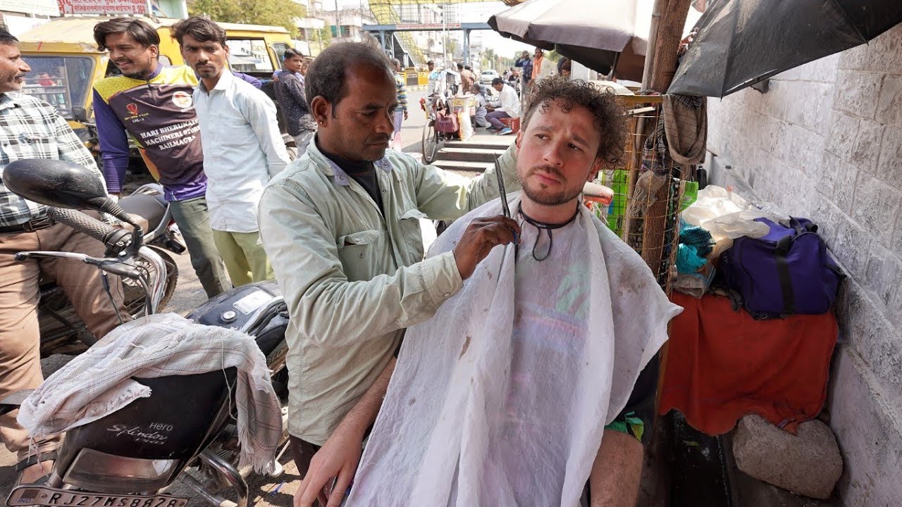 Me corté el cabello por $1 en la calle | INDIA ✂️