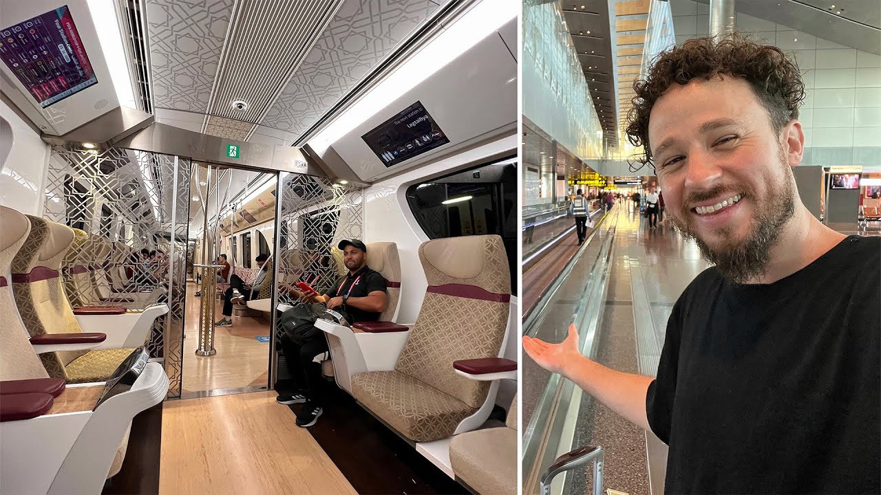 Probando el increíble metro VIP de QATAR | Doha City Tour
