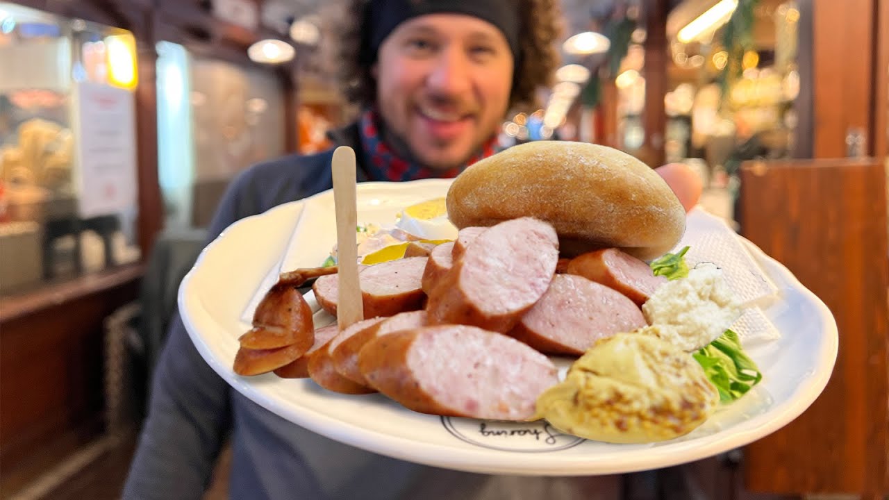 Probando comida callejera en ESLOVENIA | Amor por las salchichas