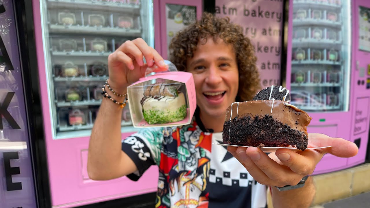 La máquina que dispensa los pasteles y postres más deliciosos