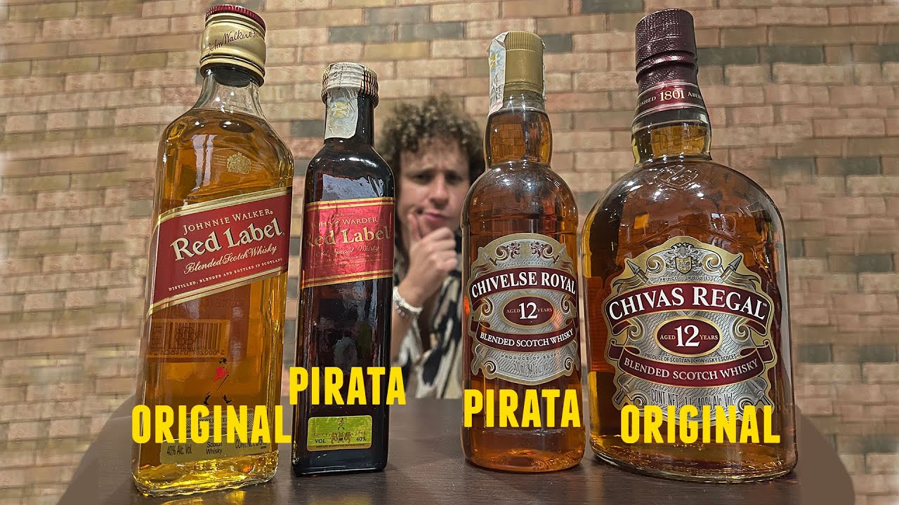 Botellas de marca PIRATERÍA vs ORIGINALES | ¿Saben diferente?
