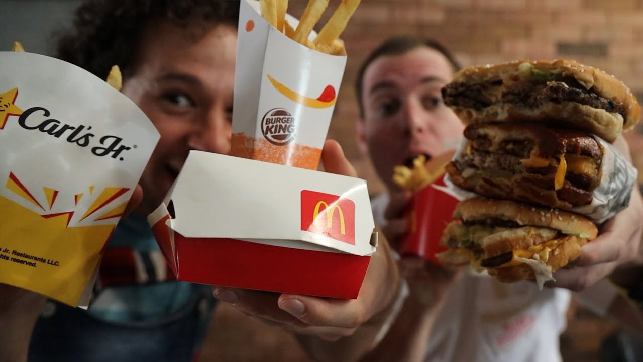 EL RETO HAMBURGUESA | Mc Donald’s VS Carl’s Jr VS Burger King