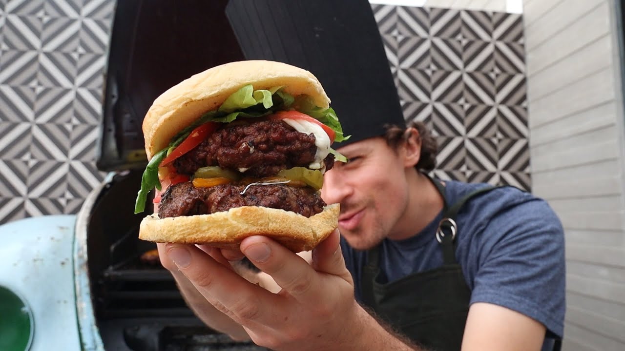 La hamburguesa SÚPER GORDA rellena de queso   | Chef Luisillo  ‍
