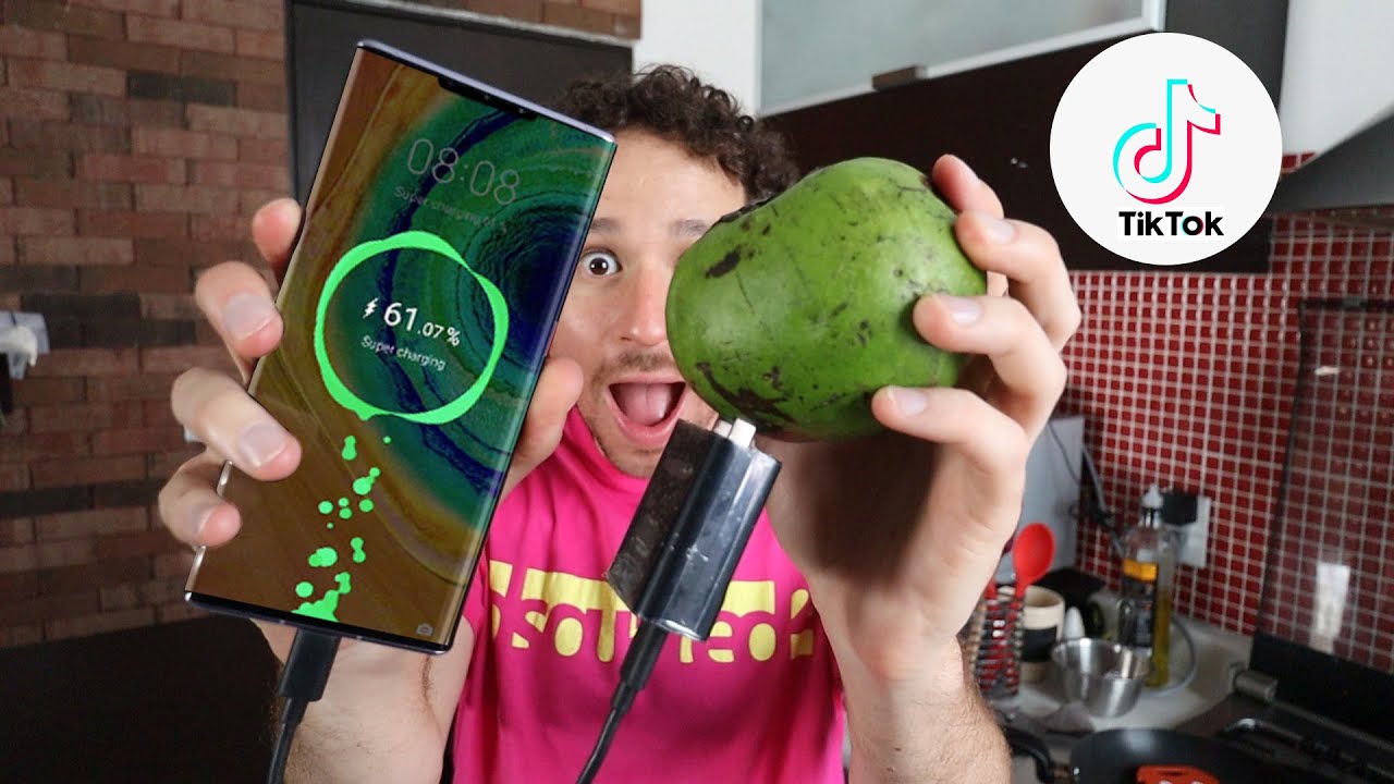 ¿Cómo cargar tu teléfono con FRUTA?   | Tik Tok Hacks #2