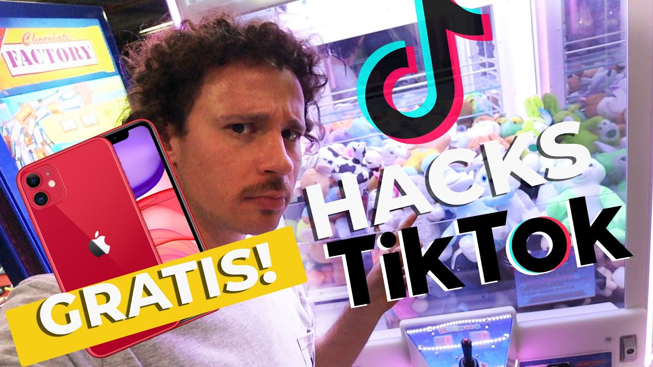Probando HACKS de TikTok: iPhone GRATIS y máquina de GARRA!