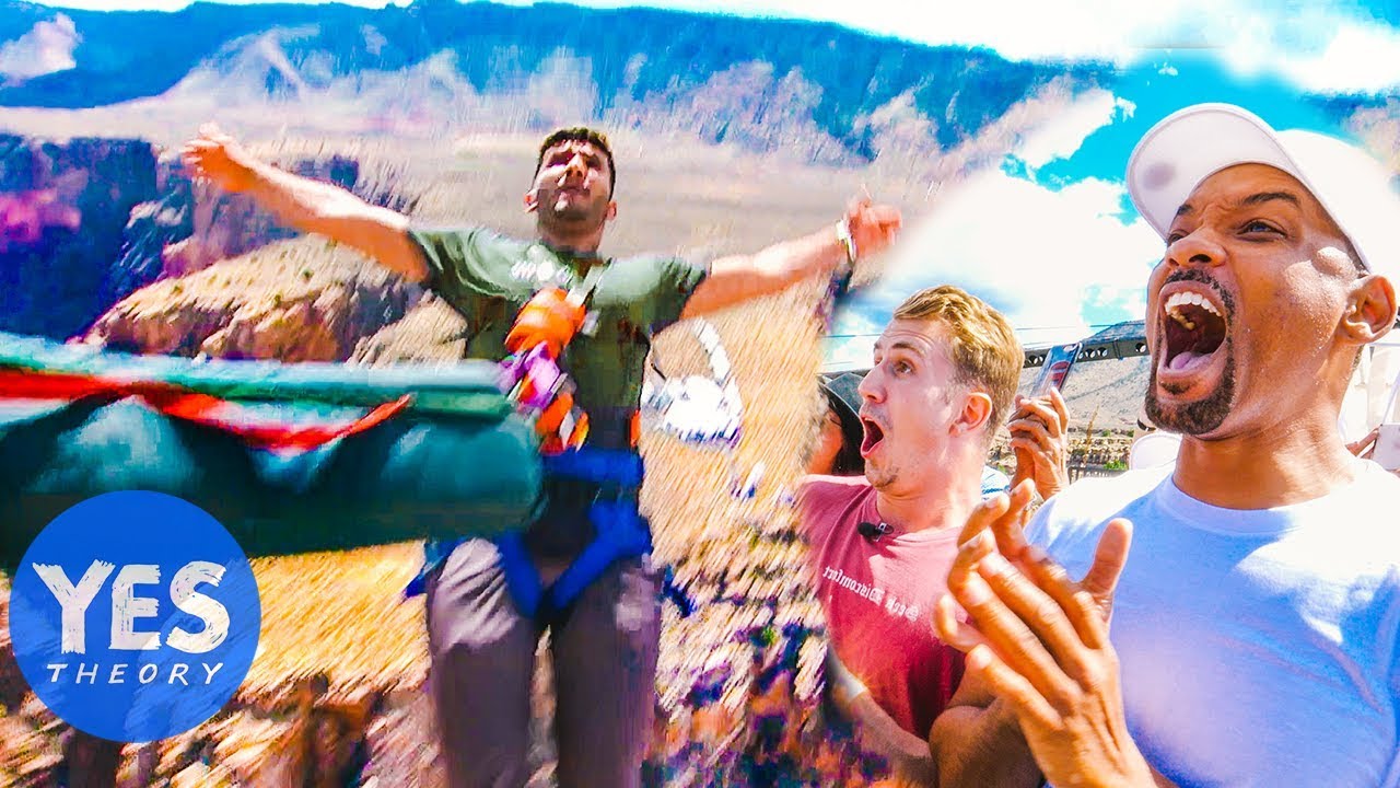 WE HELICOPTER BUNGEE JUMPED WITH WILL SMITH (over Grand Canyon)