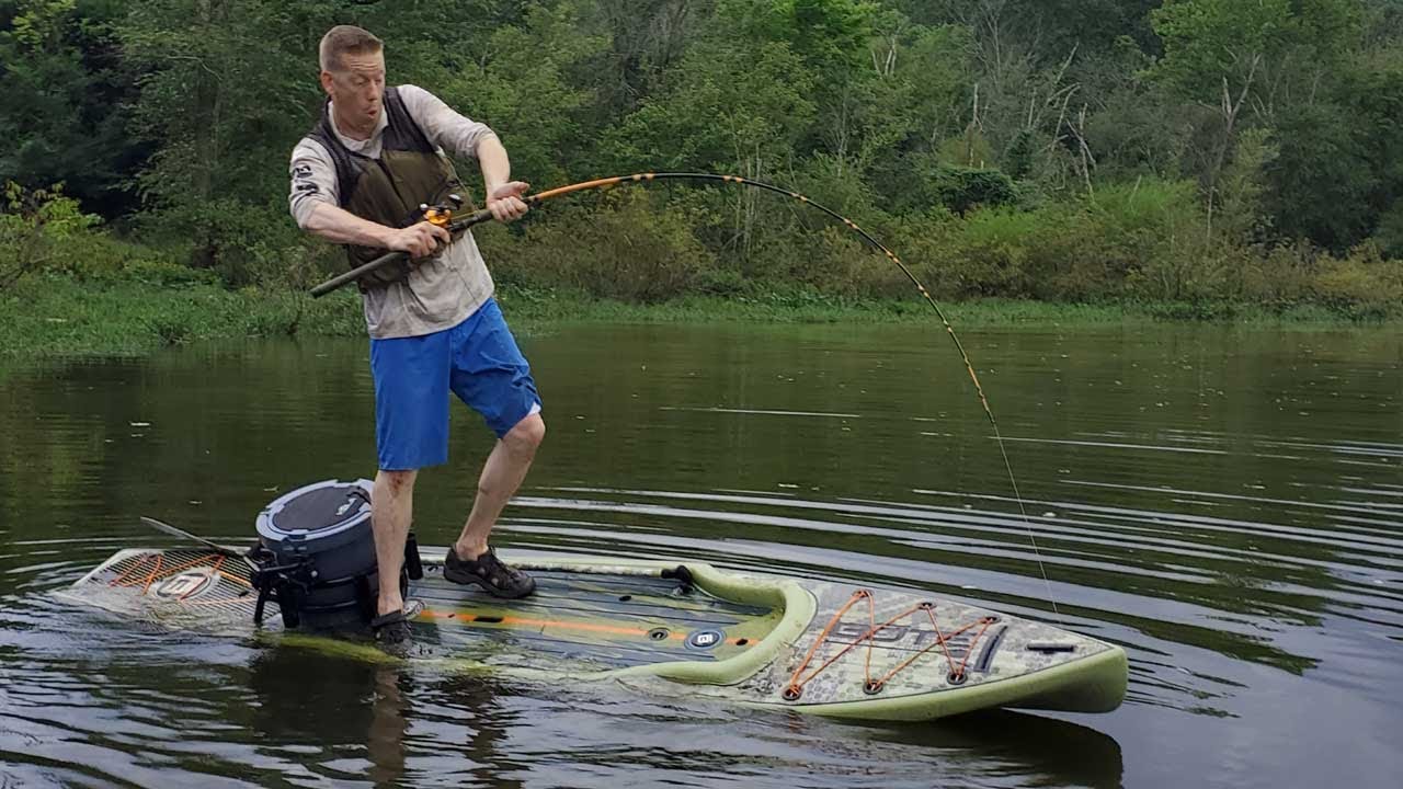 Multi Day Camping, Fishing & Foraging Float Trip – Catching BIG Catfish on Paddle Board