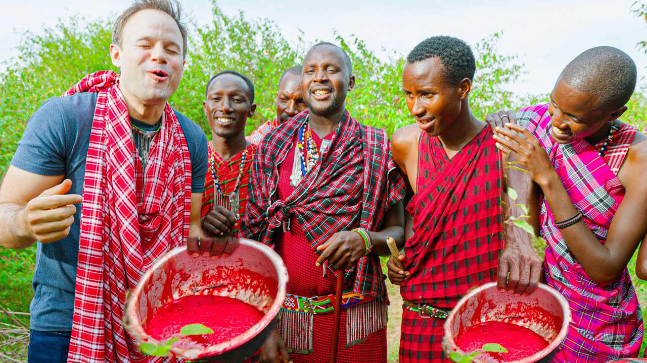 Trying EXTREME Tribal Food in Africa! Never Seen Masai Mara!! (Never Again!!)