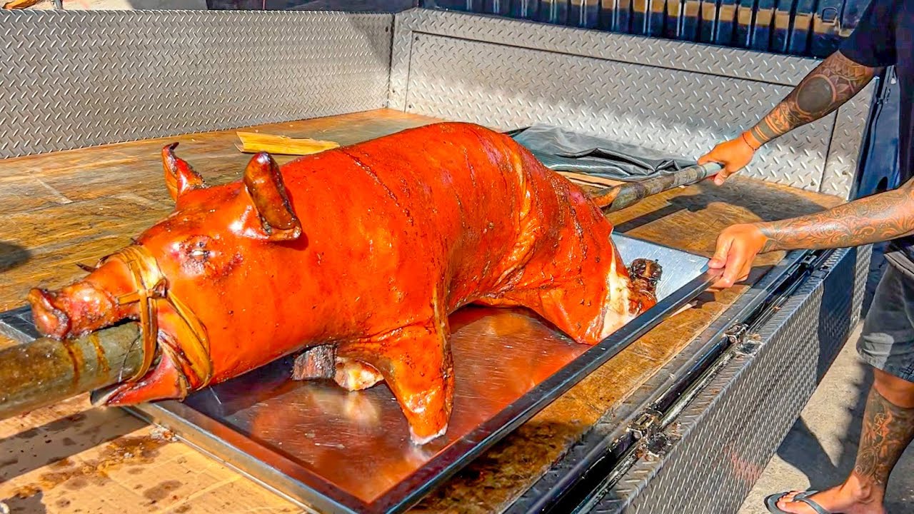 Street food in Bali – The Most FAMOUS Babi Guling! Let’s eat!