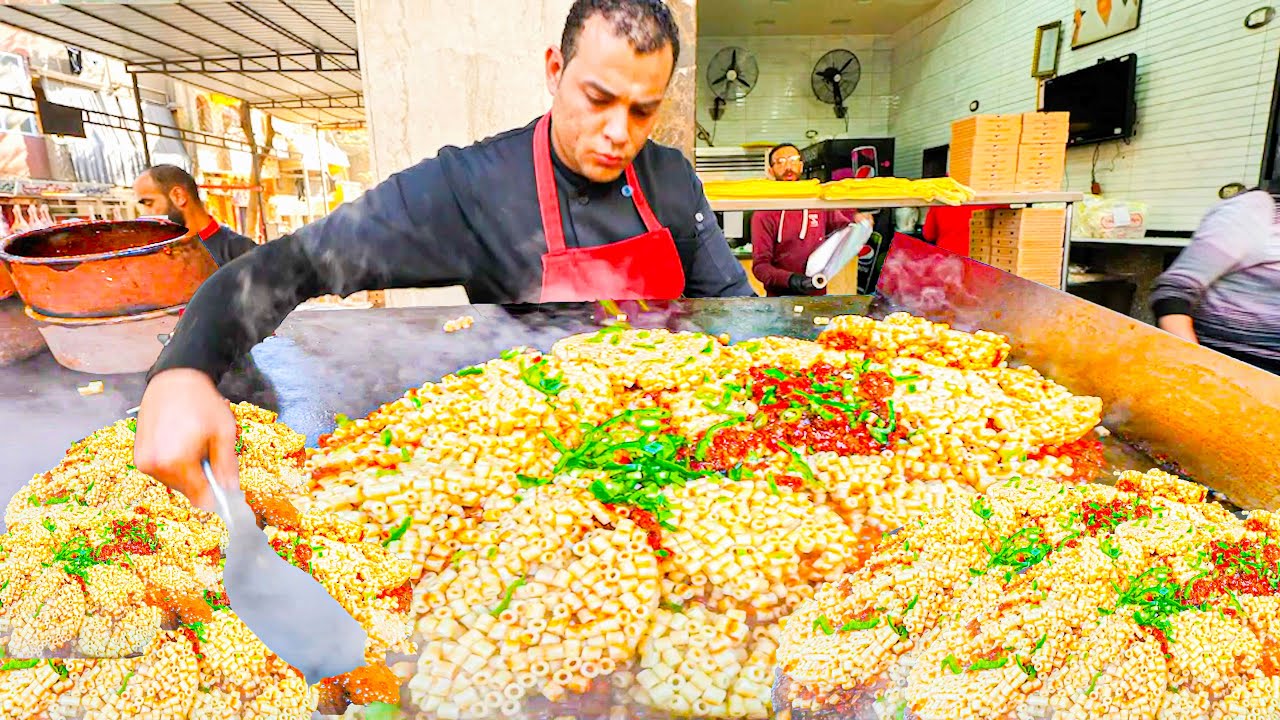 Most EXTREME Street Pasta in the WORLD – The BEST Street Food Tour of Cairo, Egypt – LET’S EAT!!!