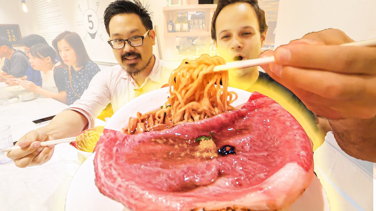 LEVEL 9999 Ramen Tour of Tokyo, Japan – ULTIMATE WAGYU Beef Ramen + FOIE GRAS Ramen –  Japanese Food