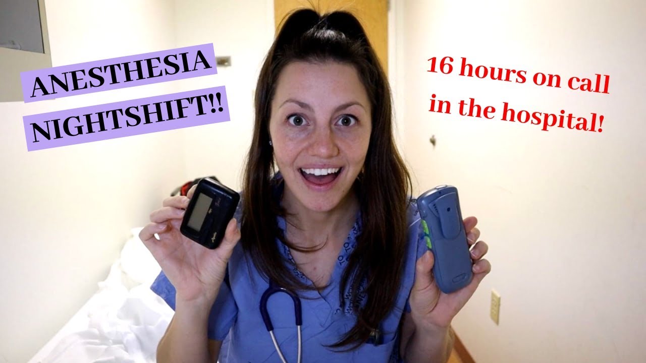 16 HOUR OVERNIGHT CALL SHIFT! | CRNA School |  SRNA Responsibilities | Emergency Anesthesia