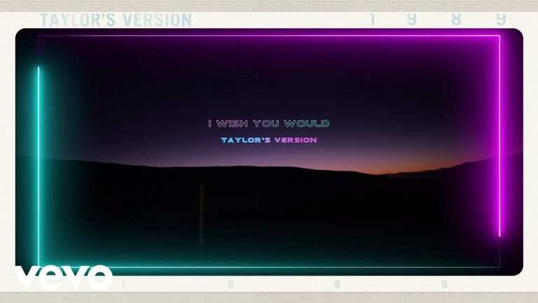 Taylor Swift - I Wish You Would (Taylor's Version) (Lyric Video) hq720