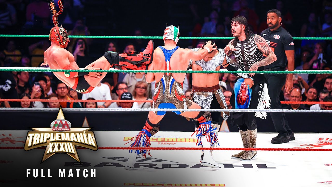 FULL MATCH: Vikingo vs. Dominik Mysterio vs. Dragon Lee vs. El Grande Americano: Triplemanía XXXIII