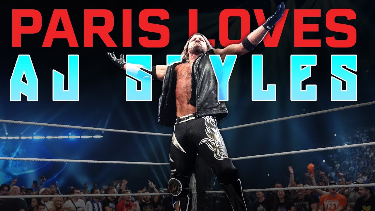 “I NEEDED that!” AJ Styles thanks fans in Paris for their support