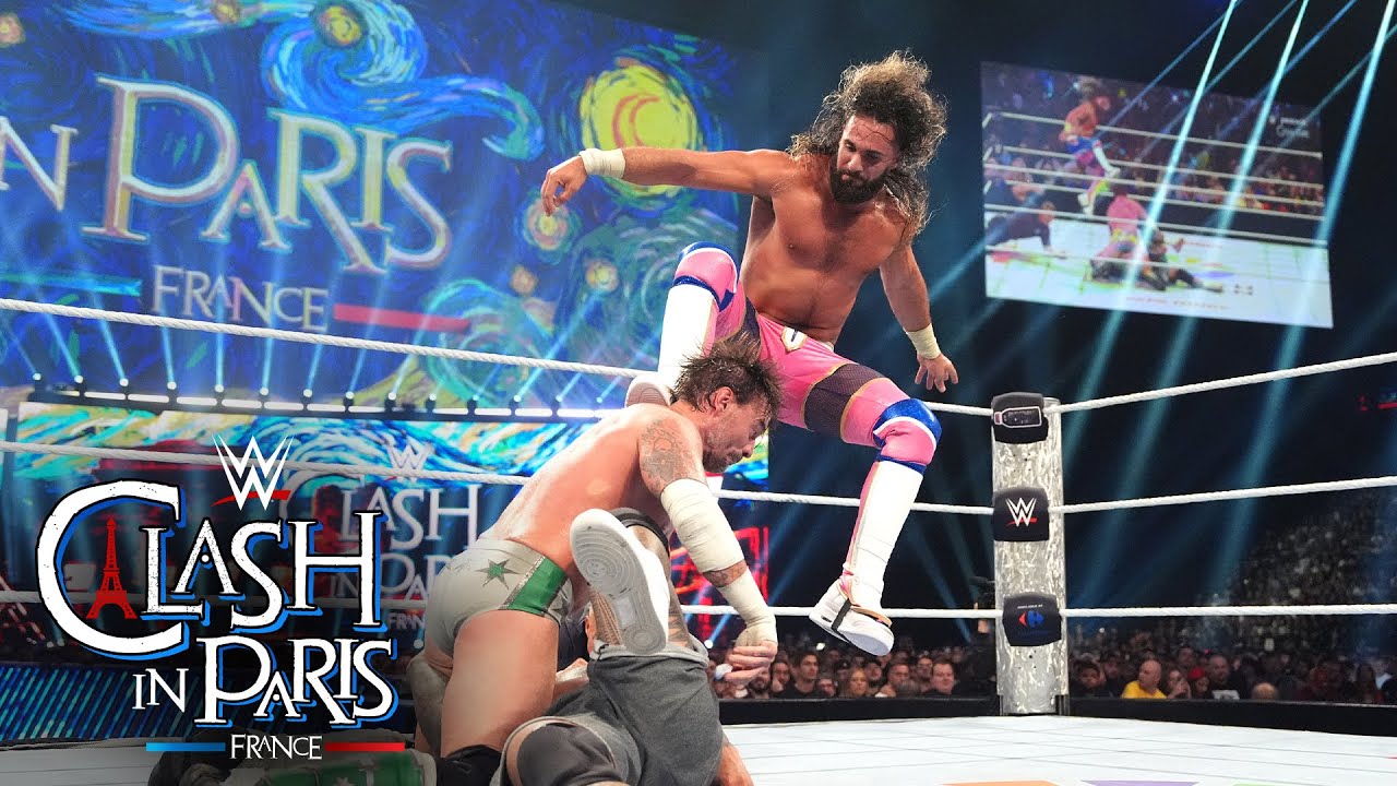Seth Rollins vs. Jey Uso vs. CM Punk vs. LA Knight: Clash in Paris 2025 highlights