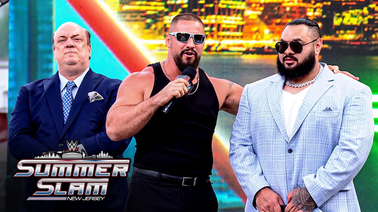 Bronson Reed gloats with Roman Reigns’ sneakers: SummerSlam 2025 Kickoff, Aug. 1, 2025