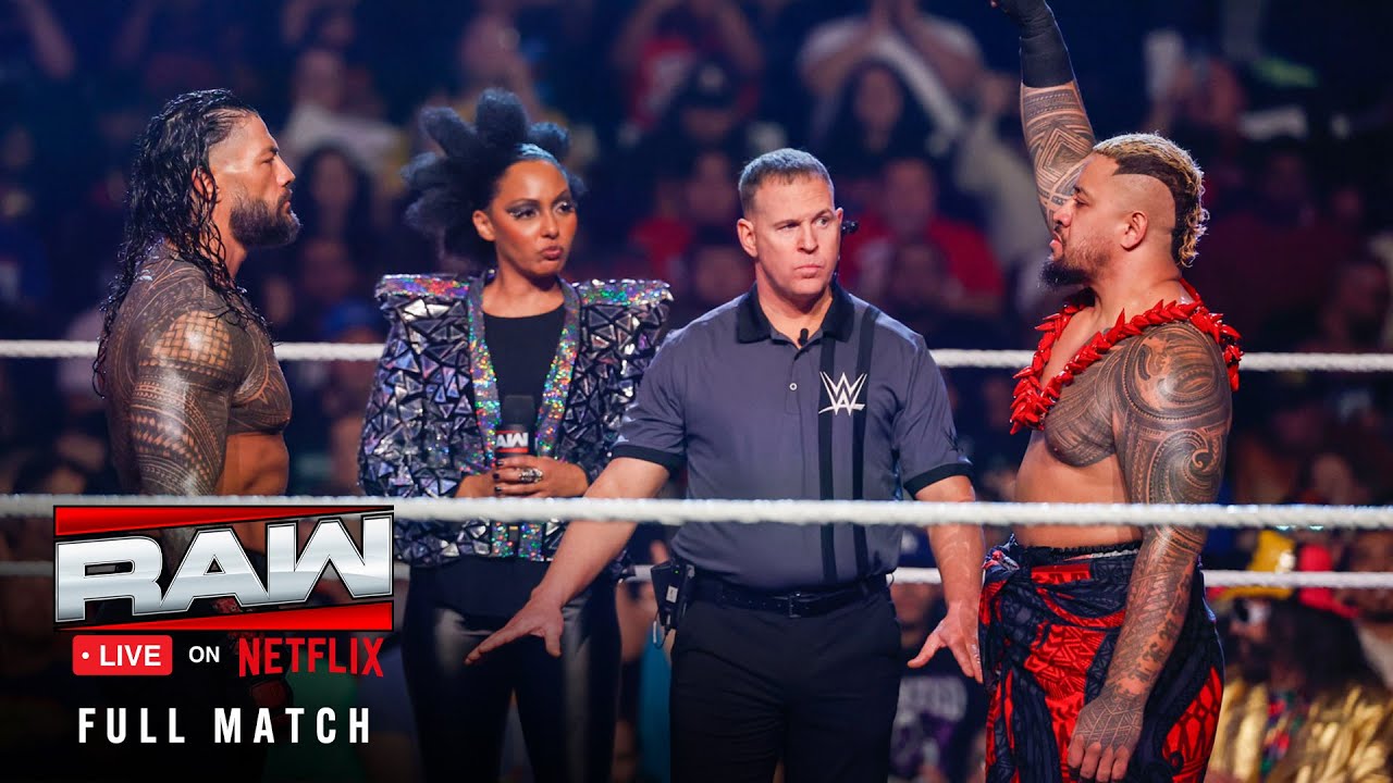 FULL MATCH: Roman Reigns vs. Solo Sikoa | Tribal Combat for Ula Fala: Raw on Netflix premiere