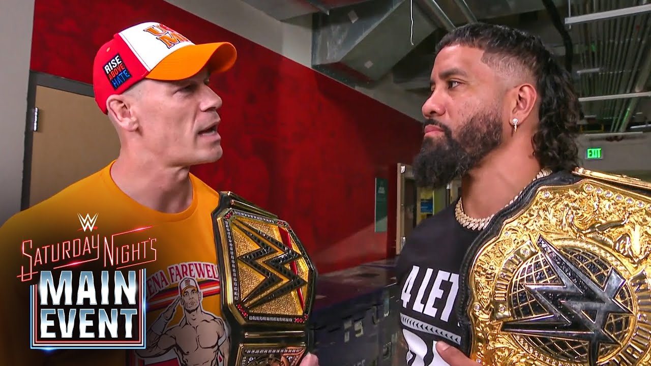 John Cena has words for Jey Uso backstage: Saturday Night’s Main Event, May 24, 2025