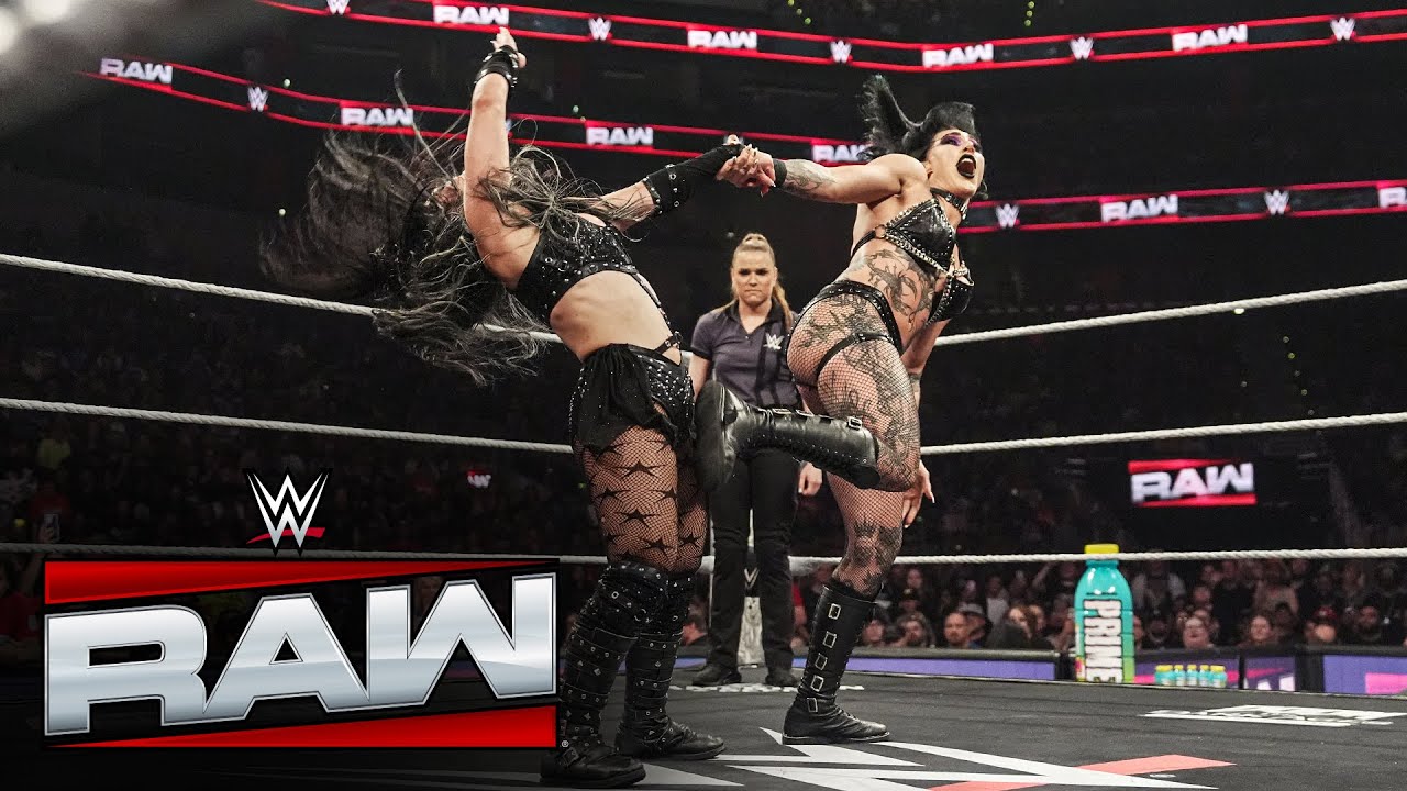 IYO SKY & Rhea Ripley vs. Roxanne Perez & Giulia: Raw highlights, May 12, 2025