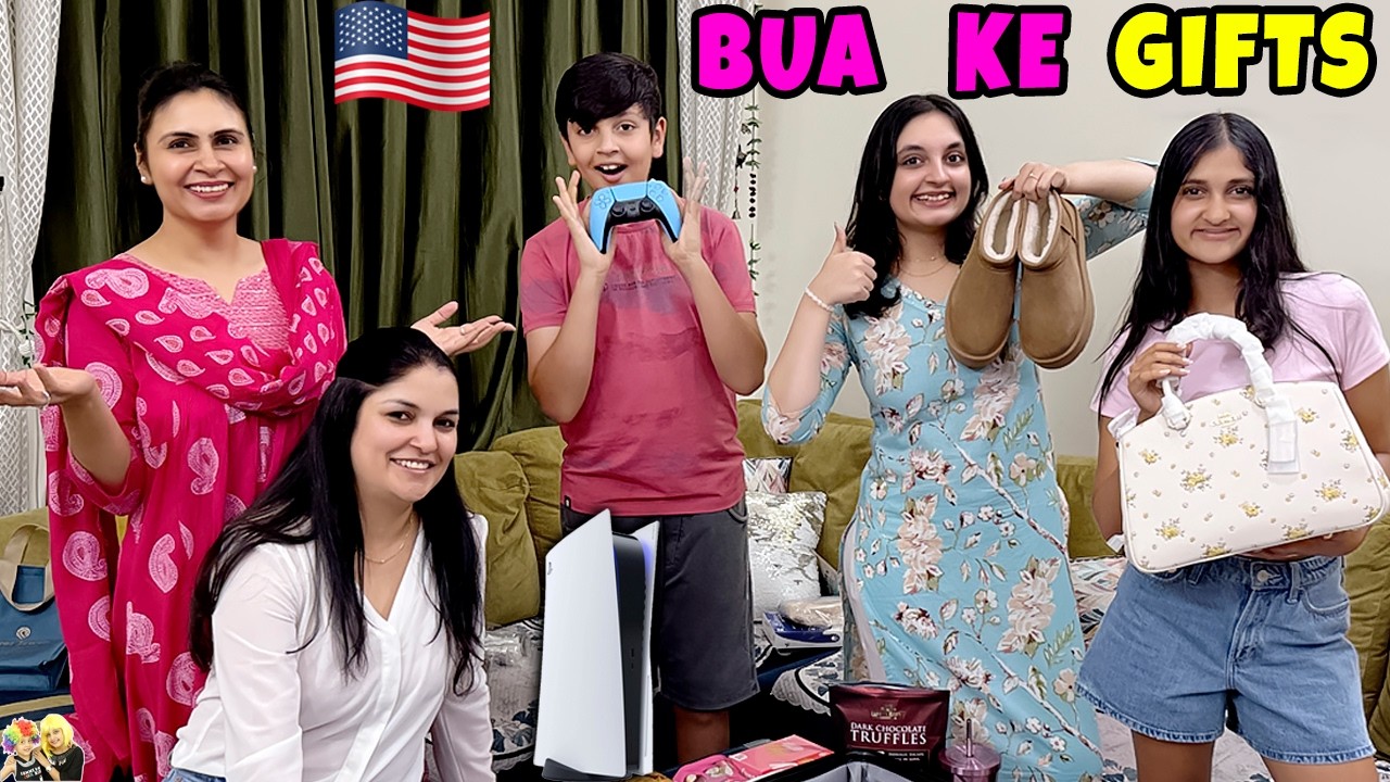 BUA KE GIFTS | Pihu ki demand Complete | America ke Gifts   Aayu and Pihu Show