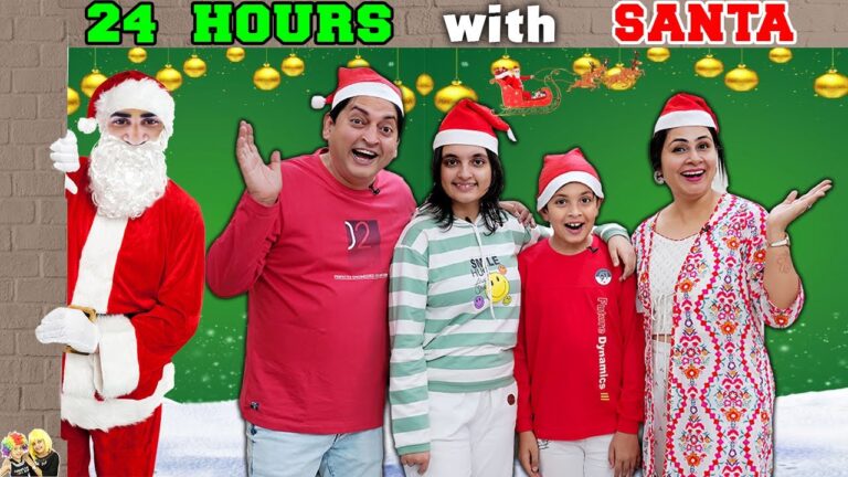 24 HOURS WITH SANTA CLAUS | Merry Christmas | Family Christmas Celebration | Aayu and Pihu Show hq720