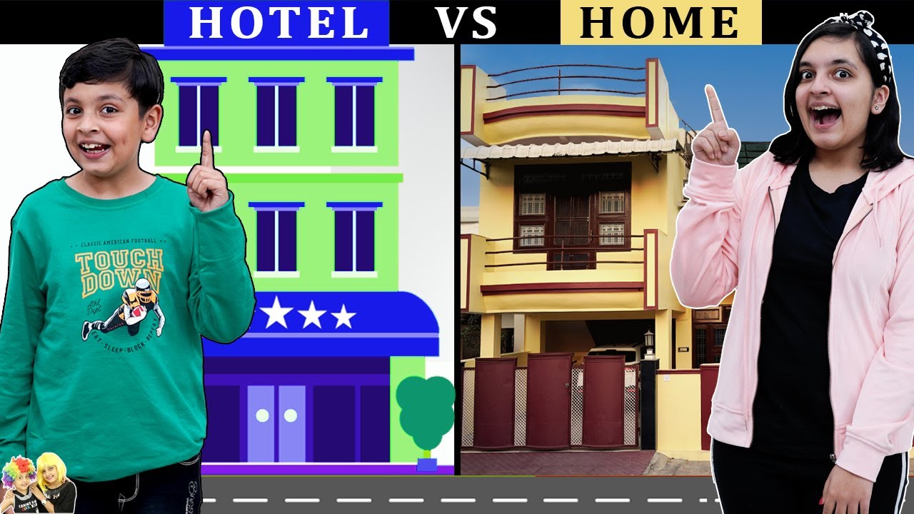 HOTEL v/s HOME | Types of Kids at Hotel Funny video | Aayu and Pihu Show