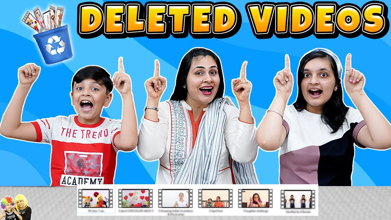 DELETED VIDEOS | Reacting To Our Old Videos | Aayu and Pihu Show