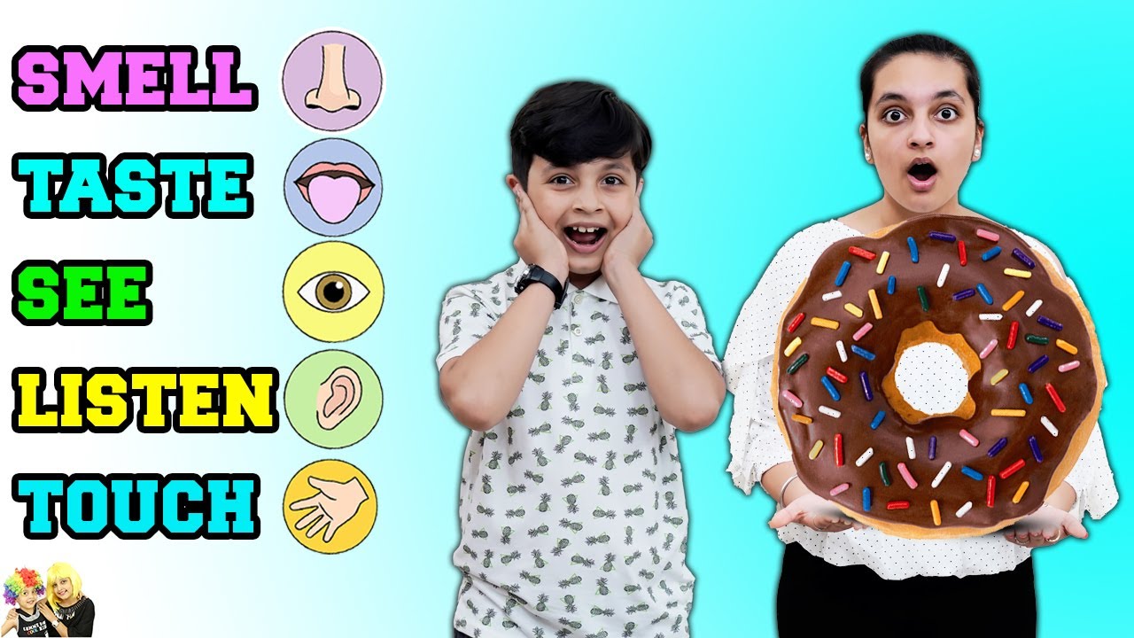 5 SENSES – Smell, Taste, See, Listen & Touch | Funny Blindfold Family challenge | Aayu and Pihu Show