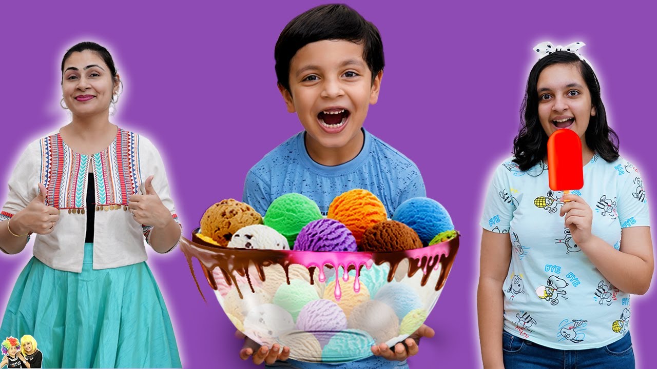 ICE CREAM KA TWIST | Ice Cream Sandwich Challenge | Eating challenge | Aayu and Pihu Show