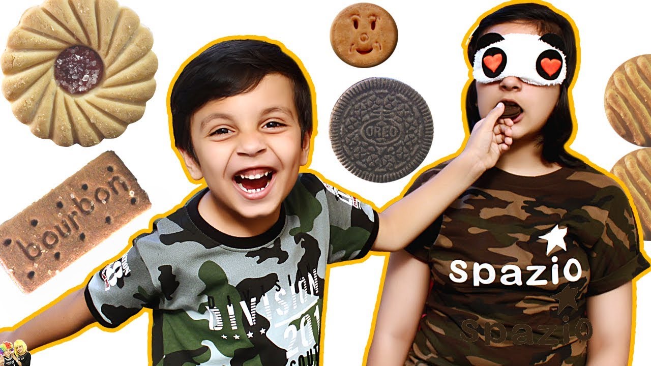 GUESS THE BISCUIT CHALLENGE | Funny Blindfold Eating Challenge | Aayu and Pihu Show