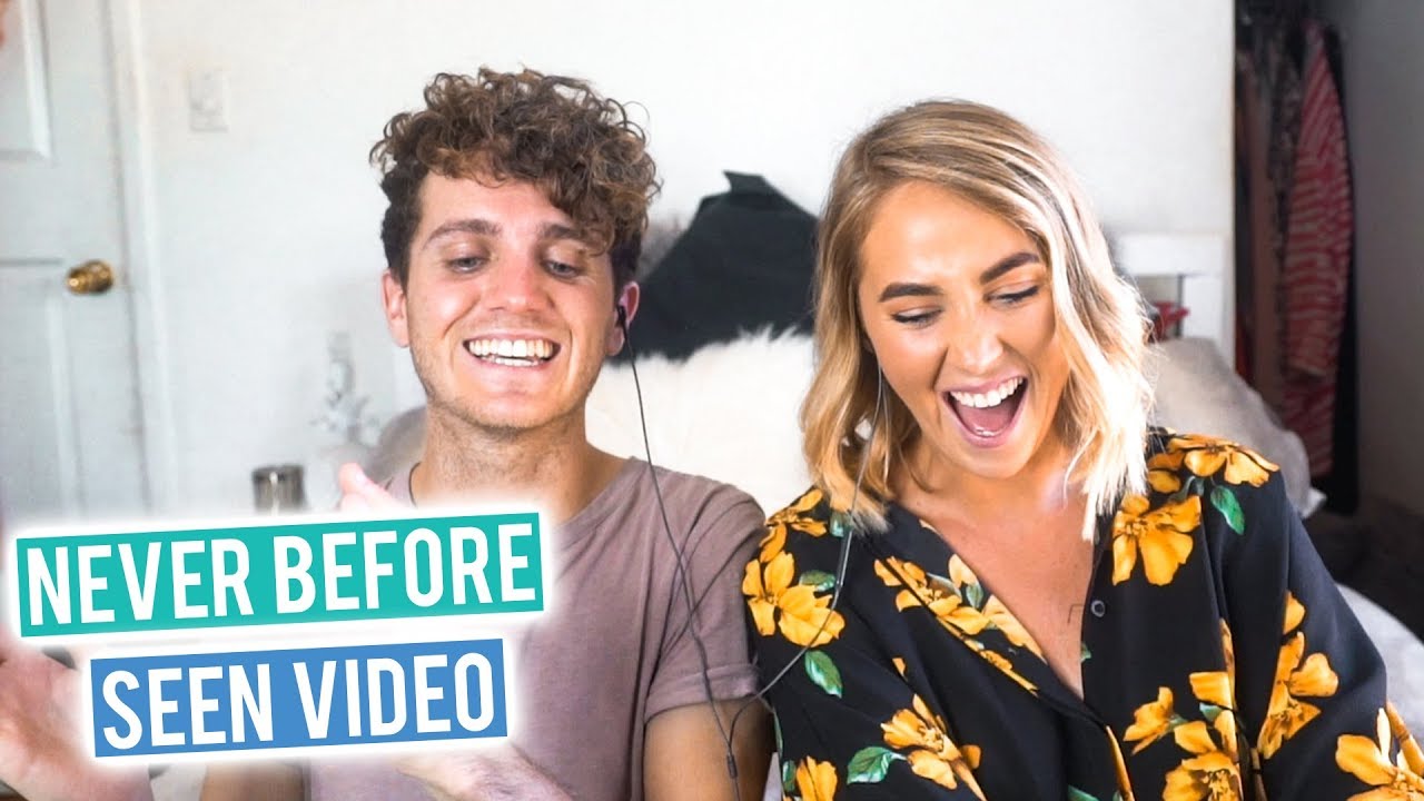Reacting To Our First Ever Travel Video (before youtube)