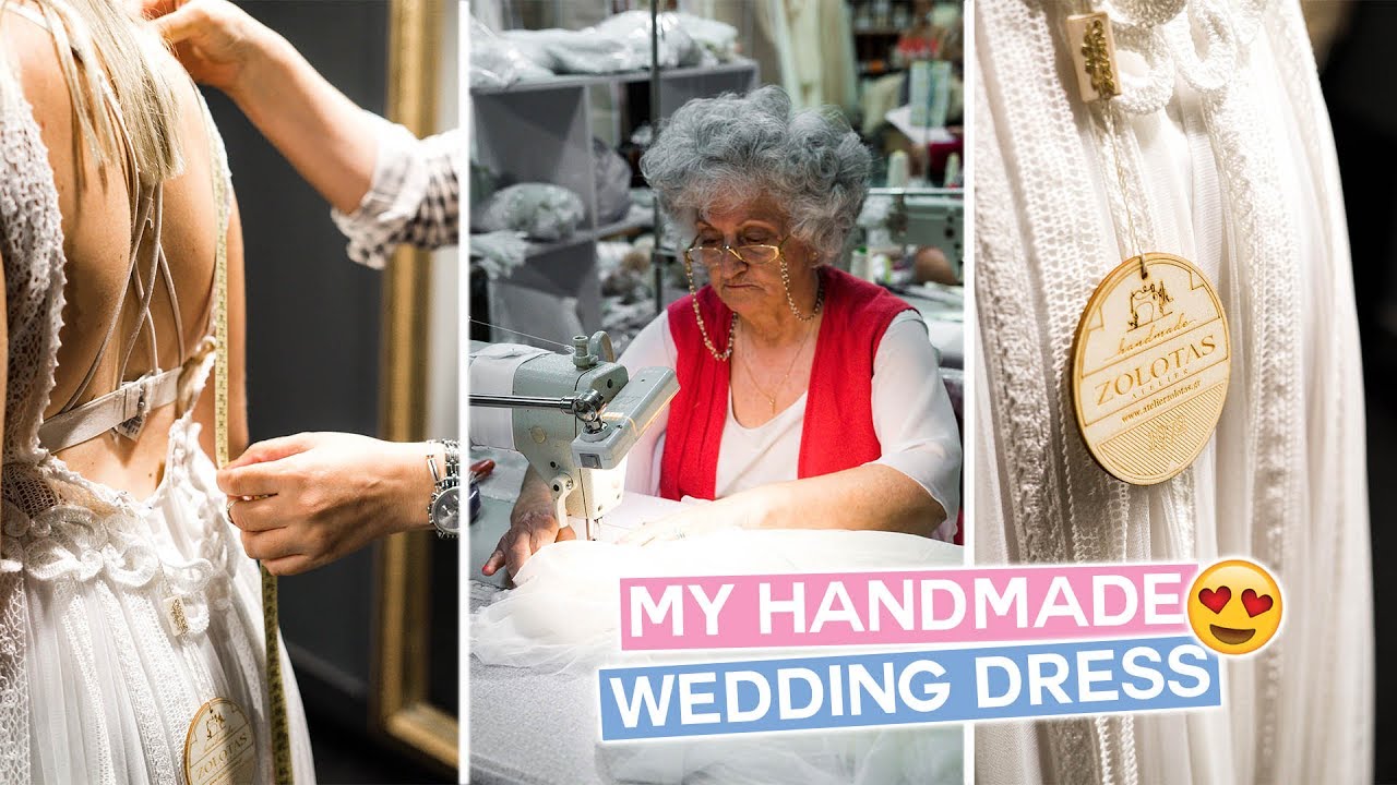 Story Behind Her Handmade Greek Wedding Dress