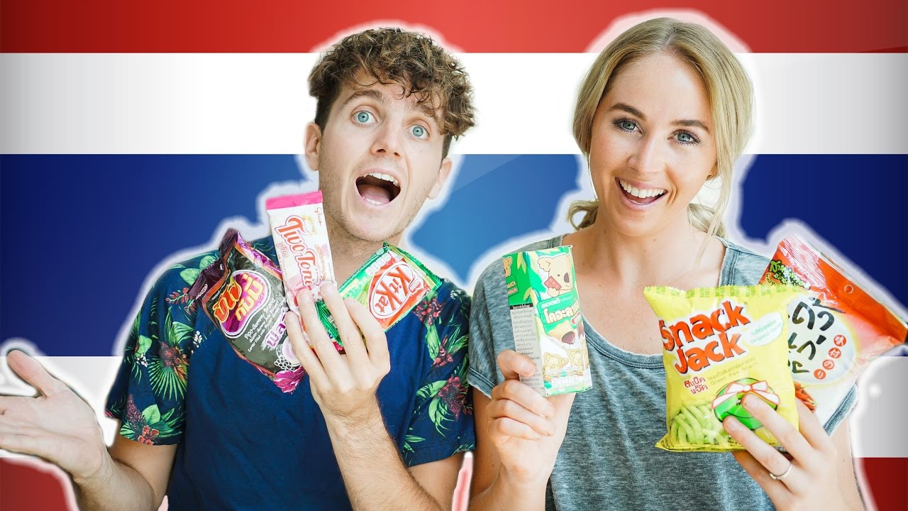 Australians Try Thai Snacks