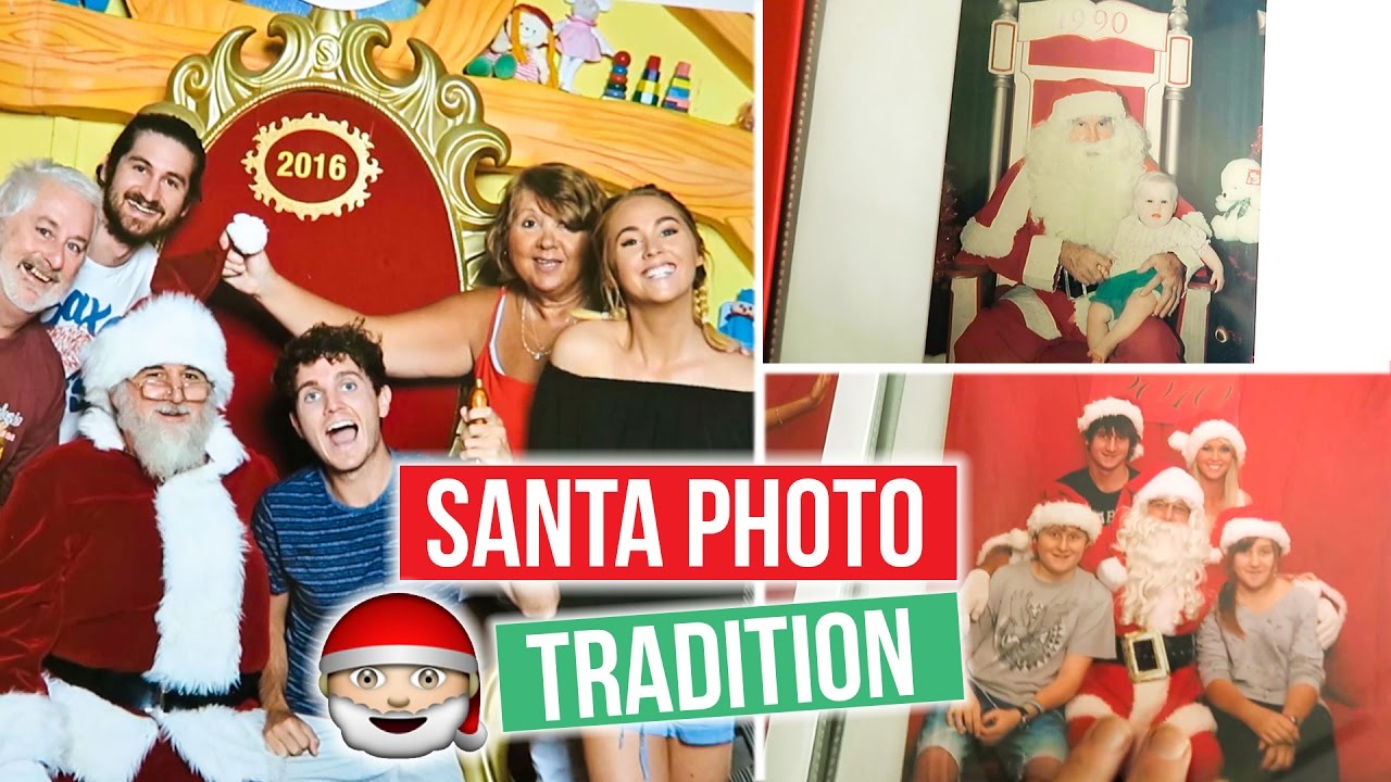 She has a photo with Santa every year for 26 years!