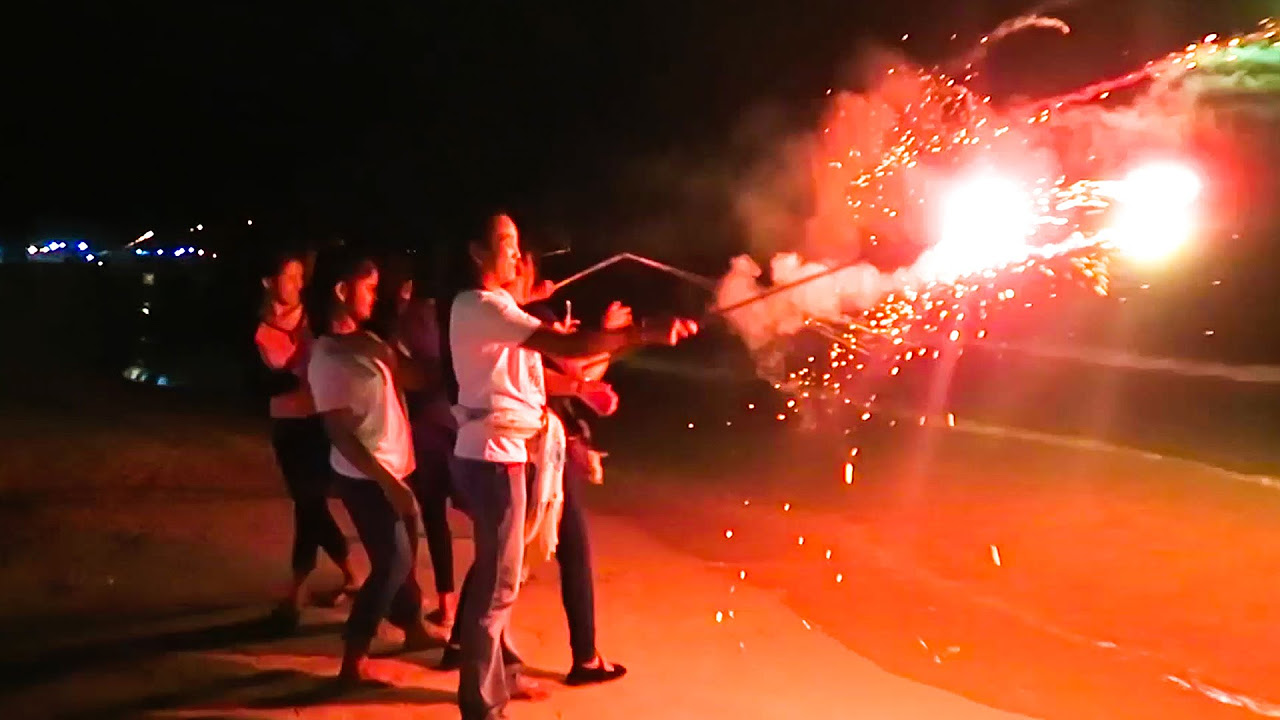 KIDS PLAYING WITH FIREWORKS!! | Sihanoukville, Cambodia