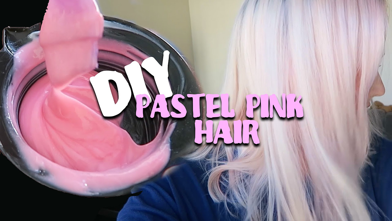 DIY PASTEL PINK HAIR