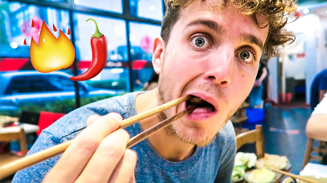 TRYING SPICY MOUTH NUMBING CHINESE FOOD | Hot Pot in Chengdu China