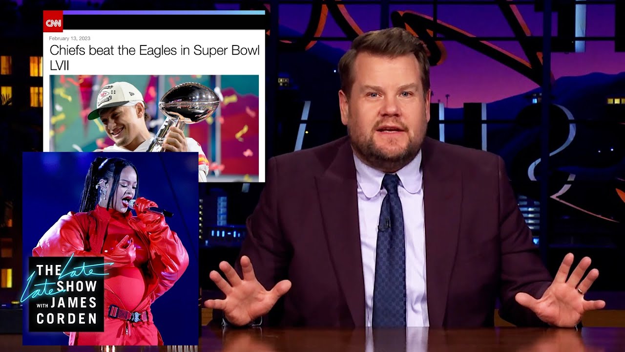 James Corden Recaps Super Bowl LVIII