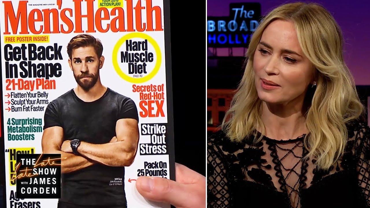 Emily Blunt Breaks Down Men’s Magazine Poses