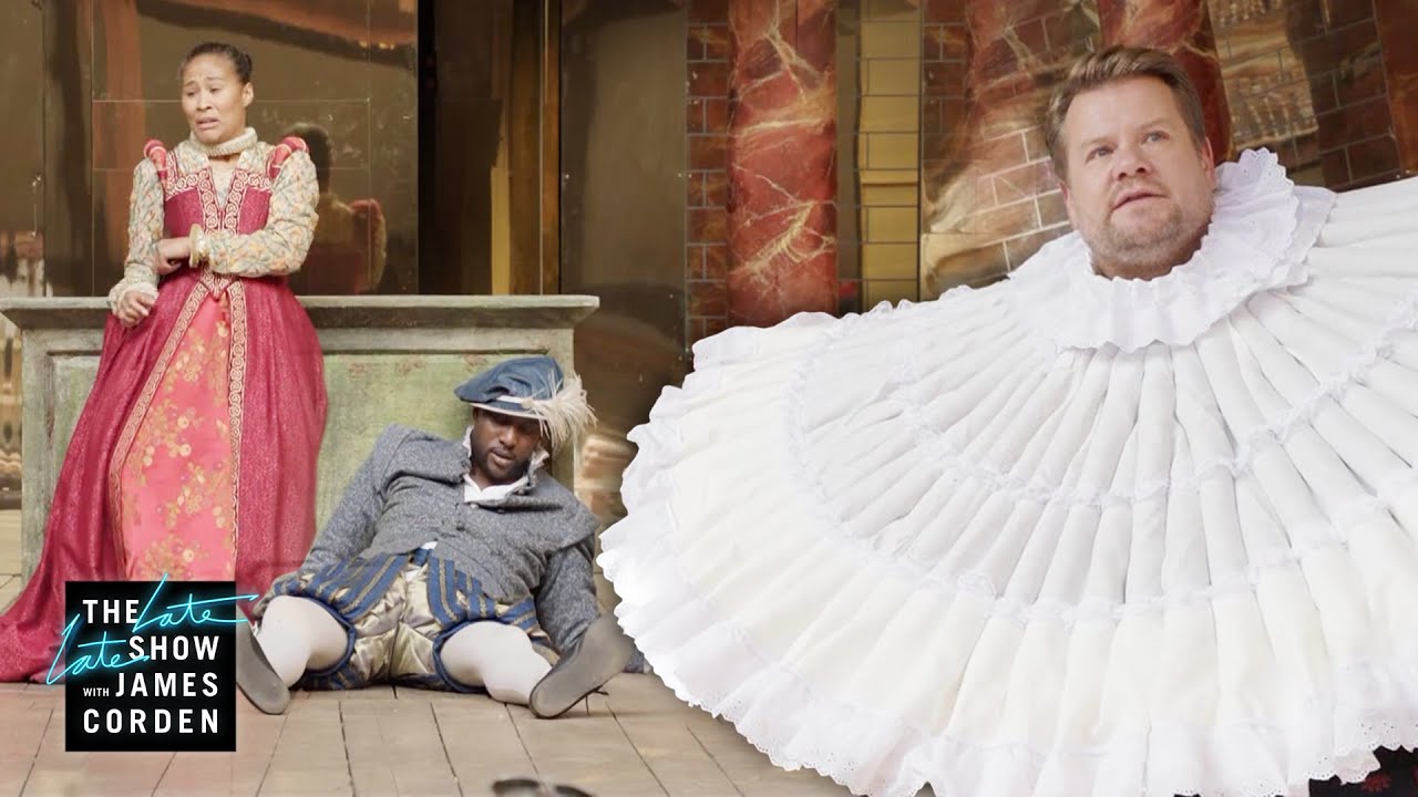 James Corden Directs Ex-England Football Stars At Shakespeare’s Globe – #LateLateLondon